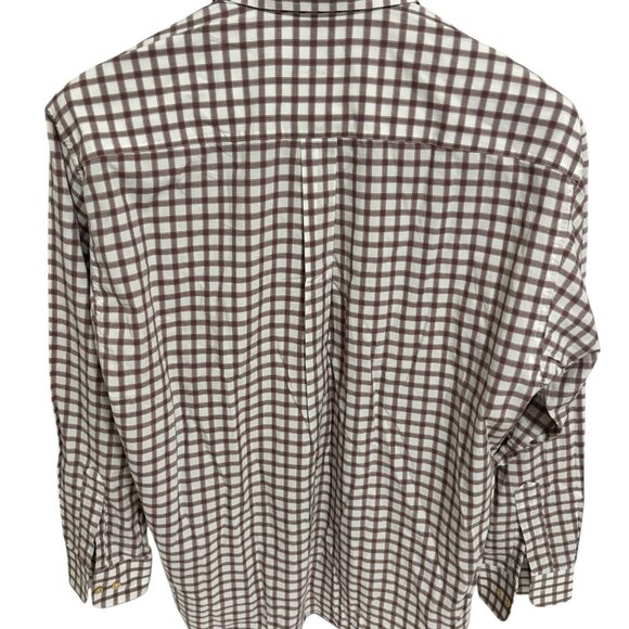 Burberry London Dress Shirt Men’s Size XL White Maroon Check Cotton - Picture 6 of 6